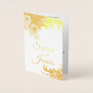 Boho Watercolor Floral Pampas Grass Foto Folienkarte