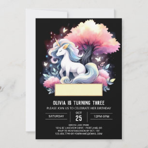 Boho Watercolor Horse Birthday Einladung