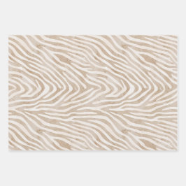 Boho Watercolor Jungle Safari Wrapping Paper Set Geschenkpapier Set