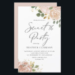 Boho Watercolor Mauve Peach Blume Sweet 16 Party<br><div class="desc">Wir laden Sie mit unserer 16-Party Einladung herzlich zu Ihrer Veranstaltung ein. Die Blume sind in Aquarellmaul gehalten, die Vegetation und die Imitate haben goldene Folienakzente. Diese Aquarelleinladung von 16 . Geburtstag Set für einen anspruchsvollen und unvergesslichen Geburtstag. Ideal für Geburtstagsfeiern im Garten fügt diese Einladung Ihrer Veranstaltung eine elegante,...</div>