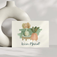Boho Watercolor-Pflanze übertragen neue Zuhause-Ad