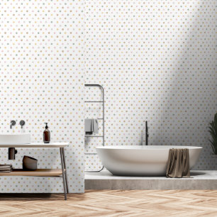 Boho Watercolor Polka Dots Tapete