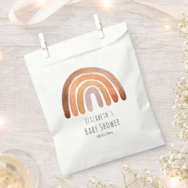 Boho Watercolor Rainbow Baby Dusche Beutel Geschenktütchen