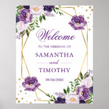 Boho Watercolor Summer Blume Gold Frame Wedding