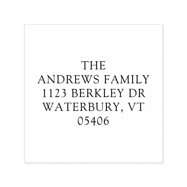 Boho Watercolor Tree Rücksendeadresse Permastempel (Design)