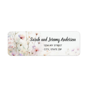 Boho Watercolor Wildblume Floral Personalize
