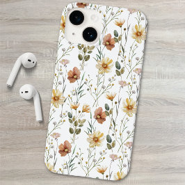 Boho Watercolor Wildflower Case-Mate iPhone 14 Hülle