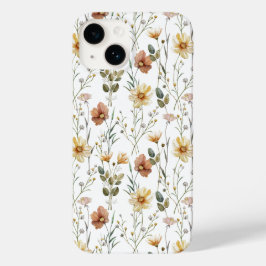 Boho Watercolor Wildflower Case-Mate iPhone 14 Hülle