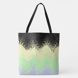 Boho Wavy marmorierte Abstrakte Cassgender Pride F Tasche