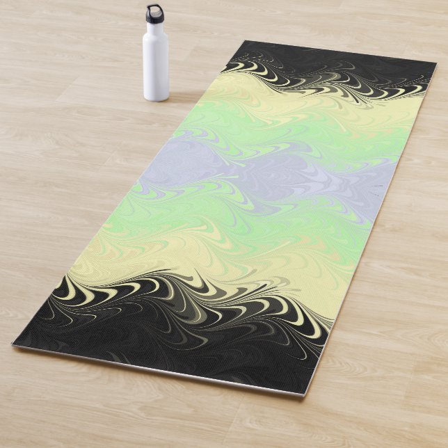 Boho Wavy marmorierte Abstrakte Cassgender Pride F Yogamatte (Beispiel)
