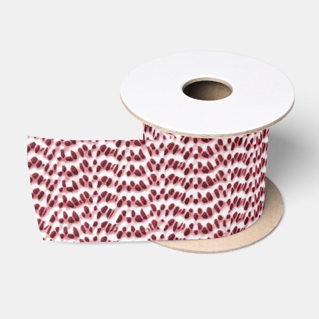 Boho Weave Imitats Texture-Red Satinband (Spule)