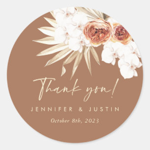 Boho Wedding danke dir Stickers