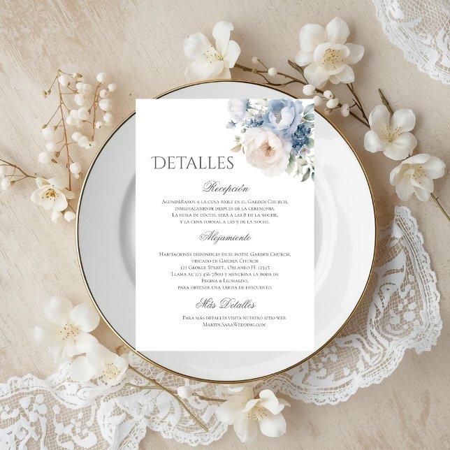 Boho Wedding Details in Spanish Dankeskarte (Von Creator hochgeladen)