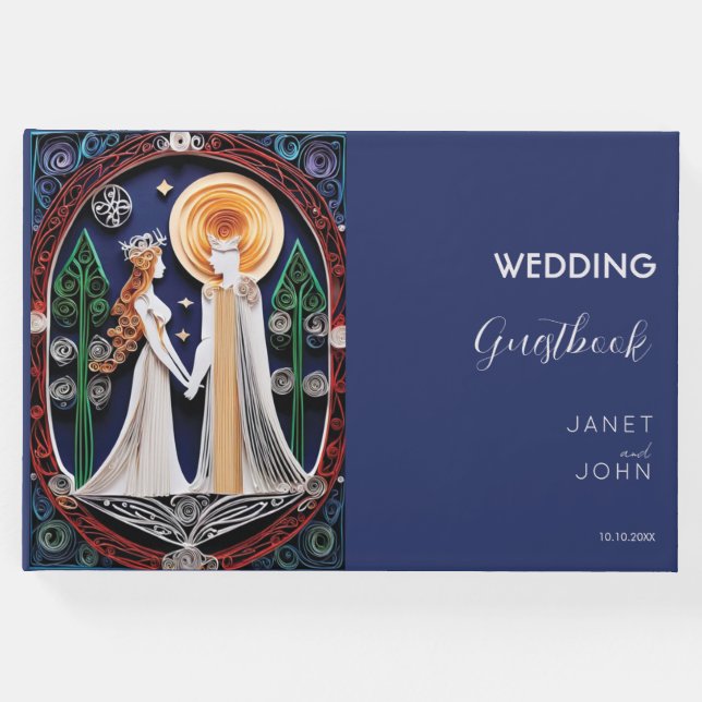 Boho Wedding Gästebuch (Vorderseite)