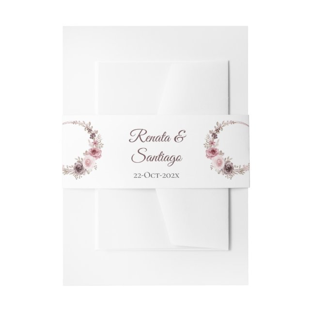 Boho Wedding Invitation Bly Band (Vorderseite Beispiel)