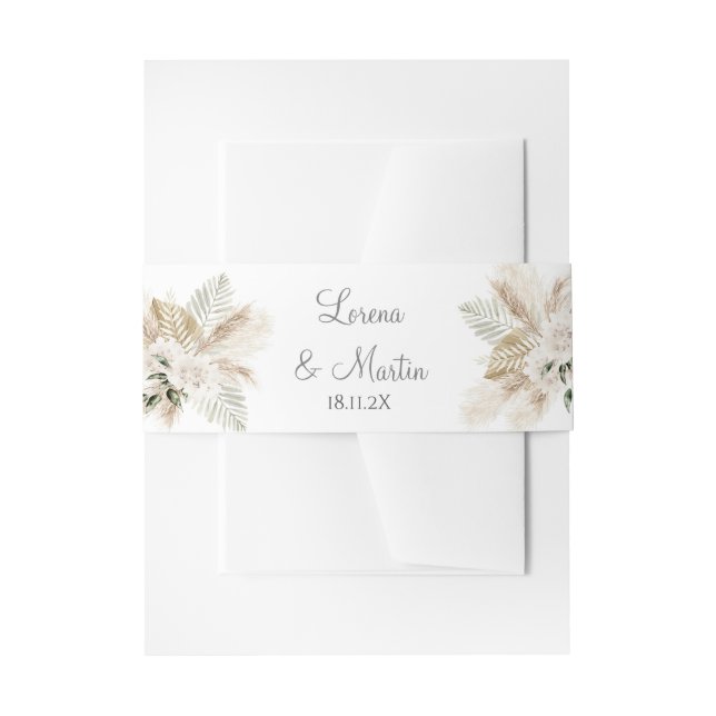 Boho Wedding Invitation Bly Band (Vorderseite Beispiel)