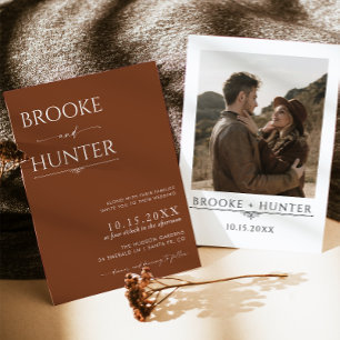 Boho Wedding Invite   Moderne Minimalistische Hoch Einladung