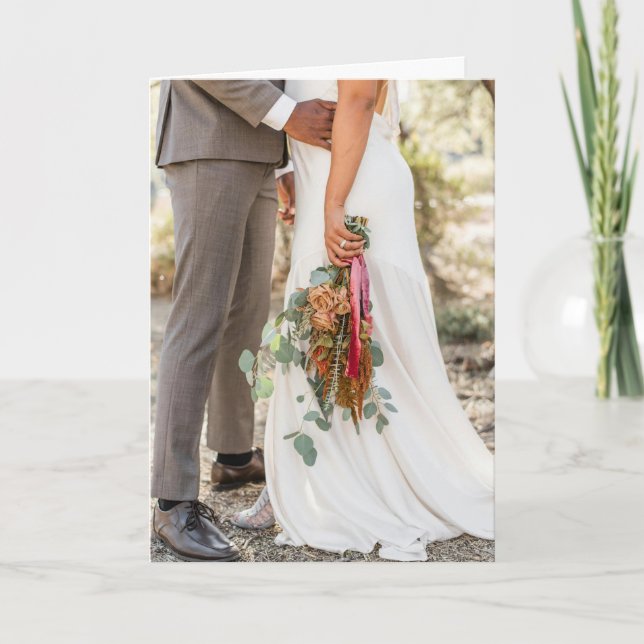 Boho Wedding Lifestyle Faltenkarte Karte (Vorderseite)