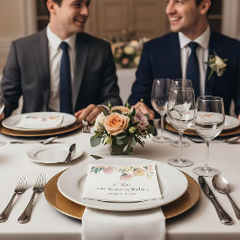 Boho Wedding Napkin Vintag Blumenstrauß Serviette