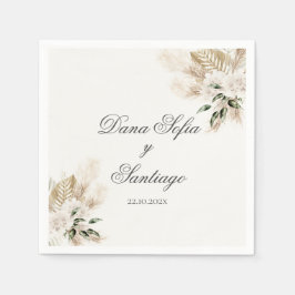 Boho Wedding Paper Napkin Serviette