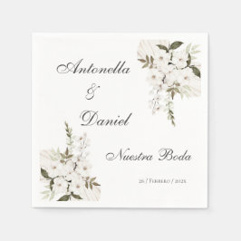 Boho Wedding Paper Napkin Serviette