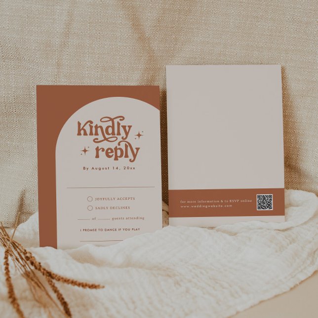 Boho Wedding RSVP Cards Begleitkarte (Von Creator hochgeladen)