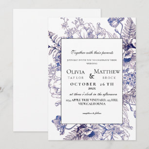 Boho Wedding Rustic Elegante Moderne Hochzeit Einladung