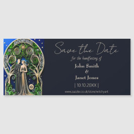Boho Wedding Save the Date Magnet