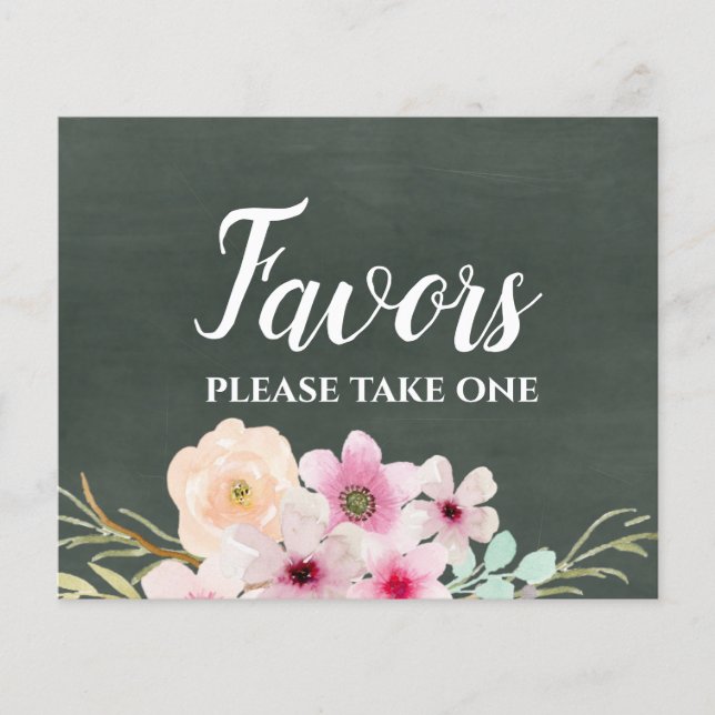 BOHO Wedding Signs Chalkboard (Vorderseite)