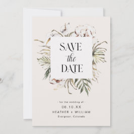 Boho Wedding speichert das Datum Save The Date
