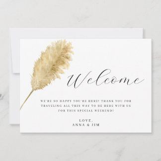 Boho Wedding Welcome Bag Beilage Card