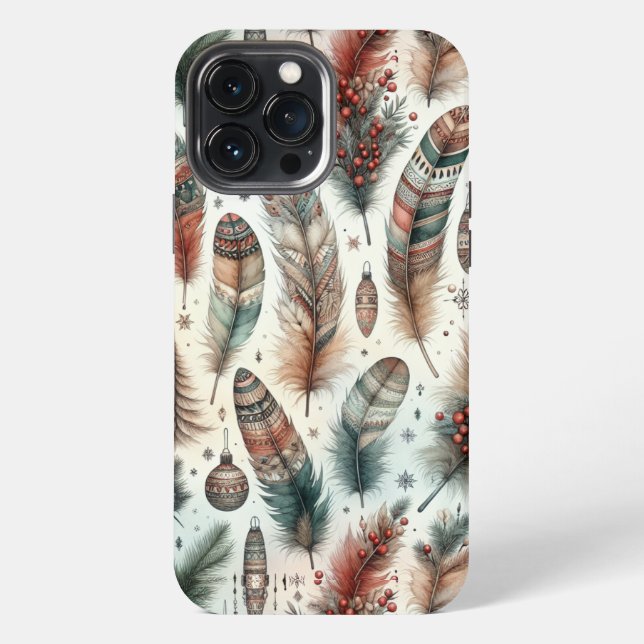 Boho-Weihnachten iPhone 13 Pro Max Hülle (Rückseite)