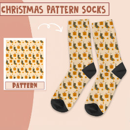Boho Weihnachts-Party Weihnachts-Geschenkboxen Boh Socken