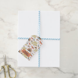 Boho Weihnachtsfeiertag Geschenkanhänger