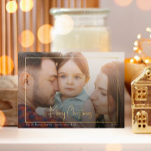 Boho Weihnachtsskript Horizontal Gerahmtes Foto Go