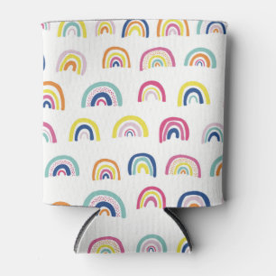 Boho Weiß Multi Regenbogen Dosenkühler