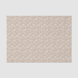 Boho weißen Sandy Hearts Valentine Gewebe Papper Seidenpapier