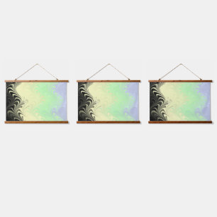 Boho-Wellig-Marmorierte-Abstract-Cassgender-Stolzf Wandteppich Mit Holzrahmen