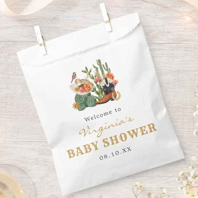 Boho Western Baby Shower Geschenktütchen (Boho Western Baby Shower Favor Bag by Painted Paperie
)