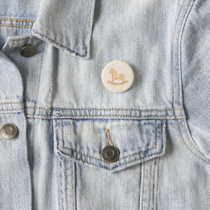 Boho Western Rocking Horse Baby Showknopf Button