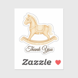 Boho Western Rocking Horse Vinyl Decal Sticker