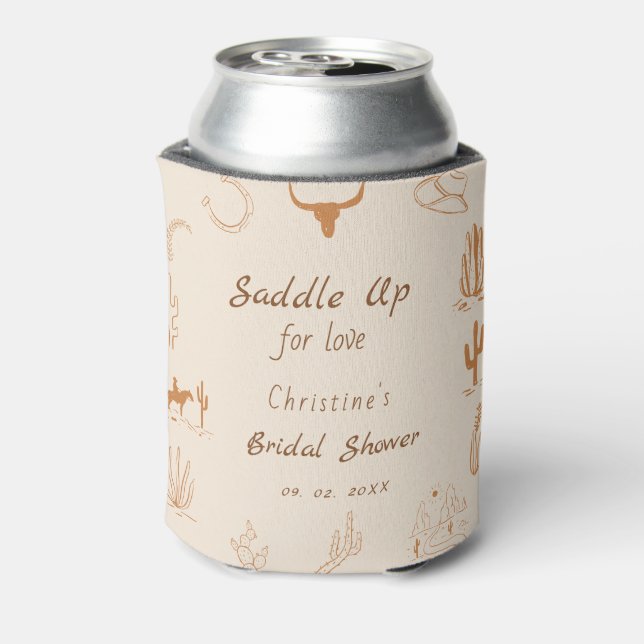 Boho Western Saddle up Cowboy Brautparty Dosenkühler (Kanne Rückseite)