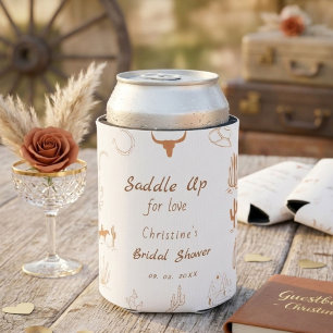Boho Western Saddle up Cowboy Brautparty Dosenkühler