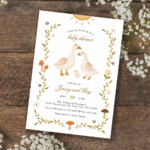 Boho Whimsical Gans-Baby-Party Einladung