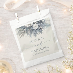 Boho White Rose Blumengarten Hochzeit Geschenktütchen