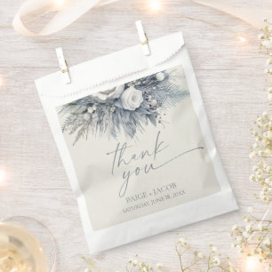 Boho White Rose Blumengarten Hochzeit Geschenktütchen