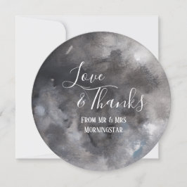 Boho Wiccan Dark Moon Handfasts Dankeschön Karte