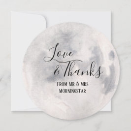 Boho Wiccan Full Moon Handfasts Dankeschön Karte