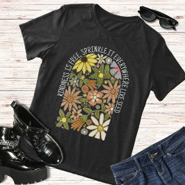 Boho Wild Blume Kindness ist kostenlos Frühlingsfl Tri-Blend Shirt