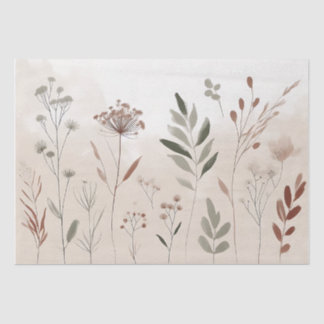 Boho Wild Blume | Wüstengarten-Blumenmuster Seidenpapier